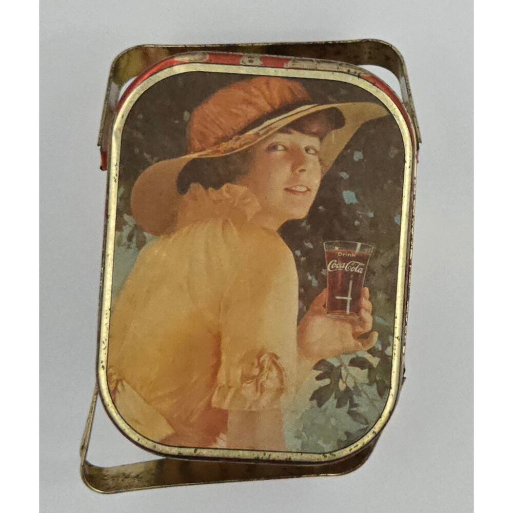 Vintage Cocoa-Cola Tin Canister with Handles by Bristol Ware 1988